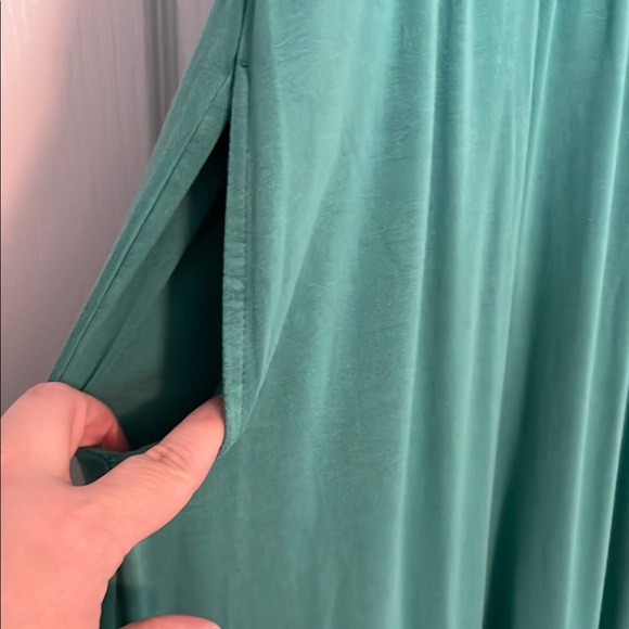 A New Day Green Sleeveless Scoop Neck Midi Sundress - Picture 3 of 4